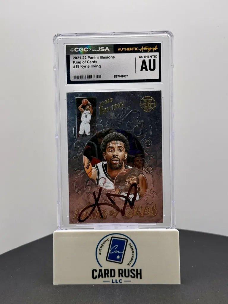 2021-22 Panini Illusions King of Cards Kyrie Irving autograph, CRM-0342