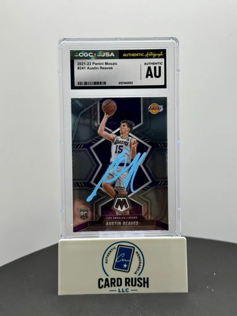 2021-22 Panini Mosaic #241 Austin Reaves Rookie Auto CGC/JSA Authentic Autograph RC