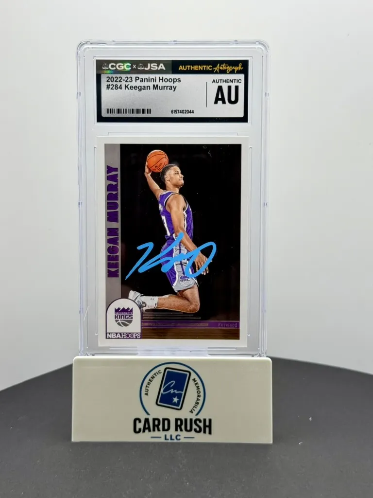 2022-23 Panini Hoops Keegan Murray RC IP Auto #284 CGC/JSA Authentic Autograph