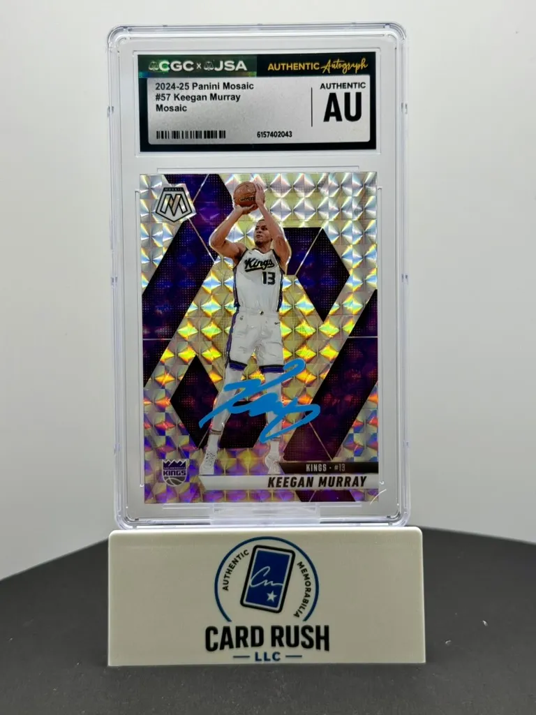2024-25 Panini Mosaic Keegan Murray #57 Autograph - CGC/JSA Authentic