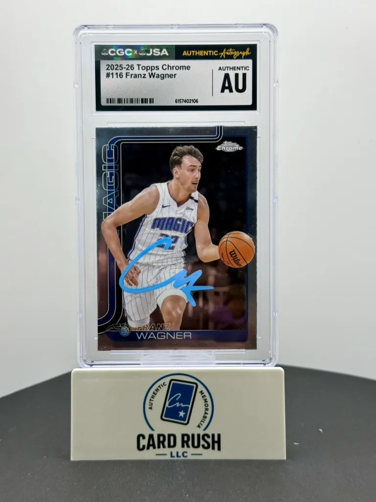 2025-26 Topps Chrome Franz Wagner Auto CGC/JSA Authentic In-Person Autograph