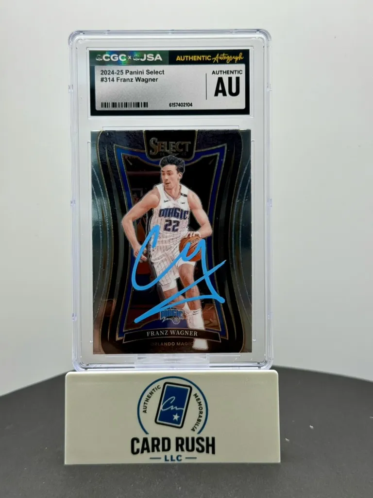 2024-25 Panini Select Franz Wagner #314 Mezzanine Level Auto CGC/JSA Authentic In-Person Autograph Orlando Magic
