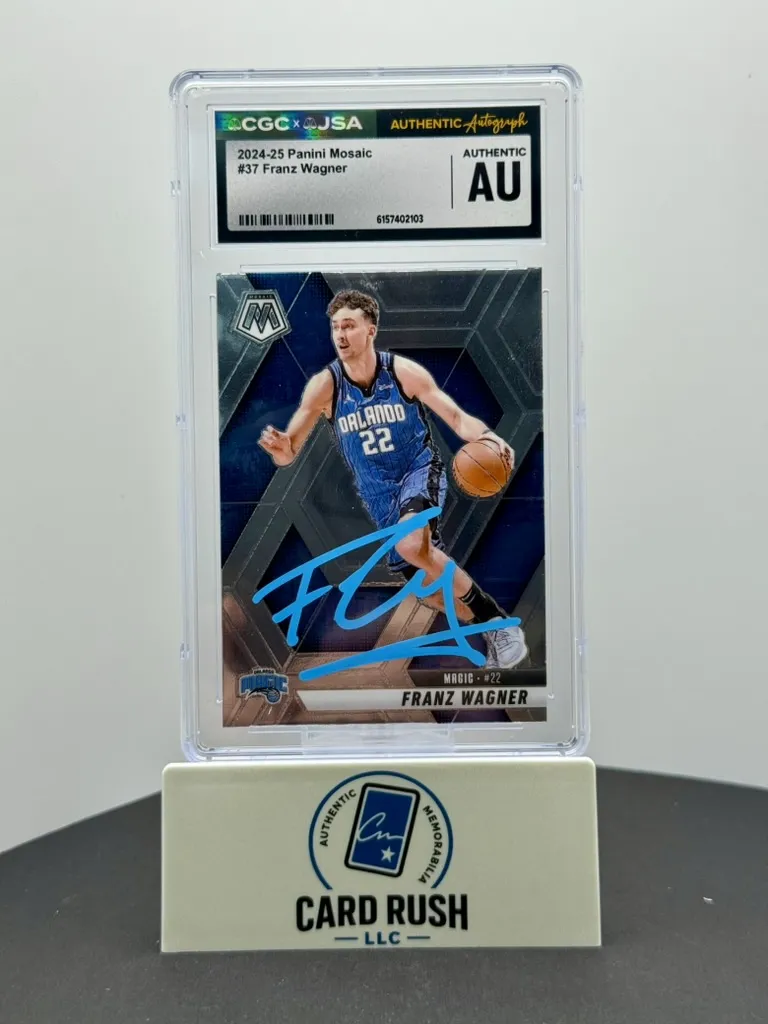 2024-25 Panini Mosaic Franz Wagner #37 Authentic Autograph CGC/JSA Authentic AU Orlando Magic
