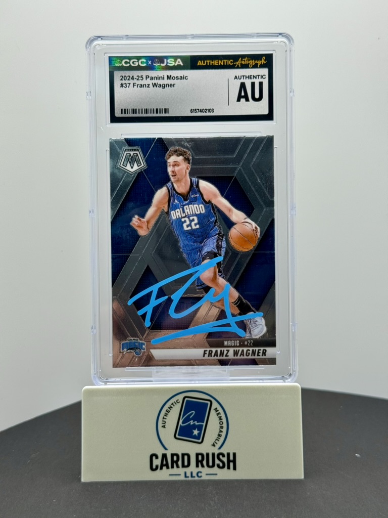 2024-25 Panini Mosaic Franz Wagner #37 Authentic Autograph CGC/JSA Authentic AU Orlando Magic, front