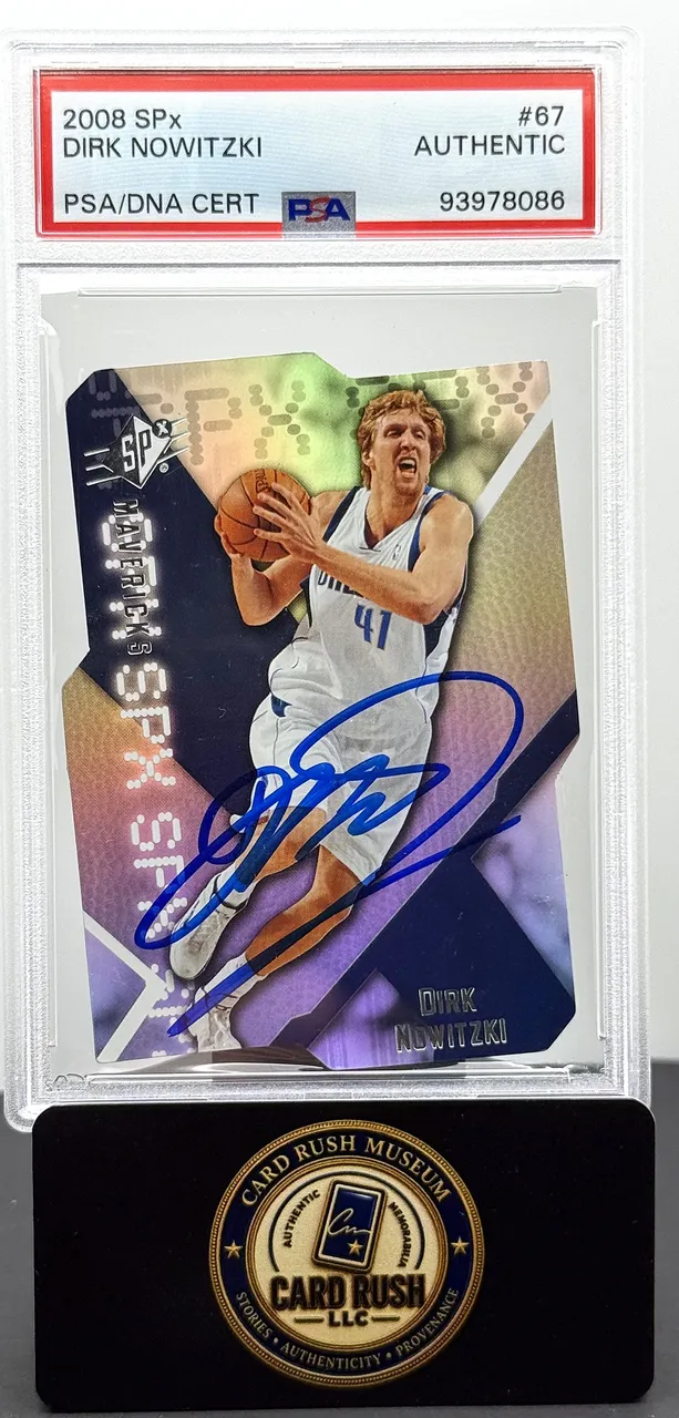 2008 SPx #67 Dirk Nowitzki Auto PSA/DNA Authentic