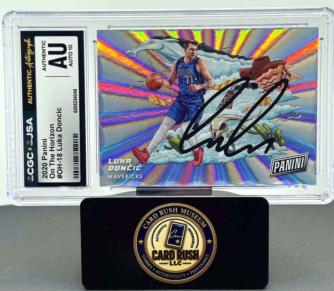 Panini Prizm On the Horizon #OH-18 Luka Doncic Auto CGC/JSA Authentic Autograph Auto 10