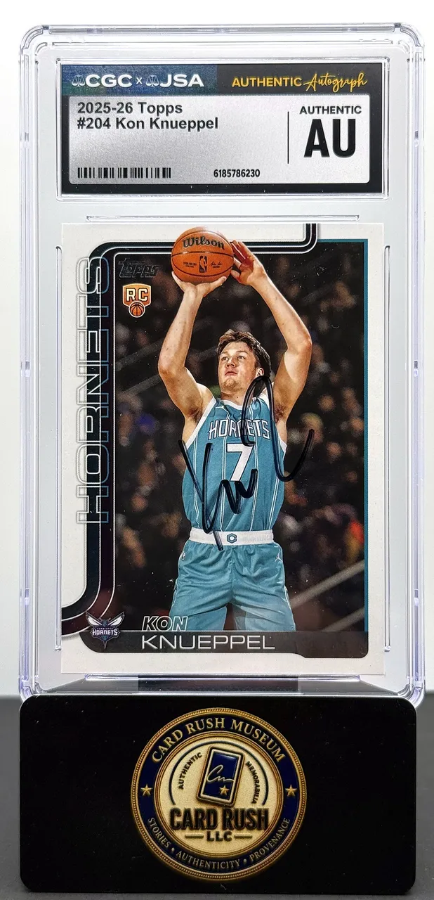2025-26 Topps #204 Kon Knueppel RC Auto CGC/JSA Authentic Autograph