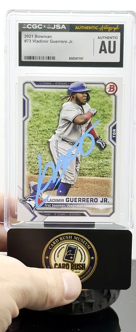 2021 Bowman #73 Vladimir Guerrero Jr. Auto CGC/JSA Authentic Autograph