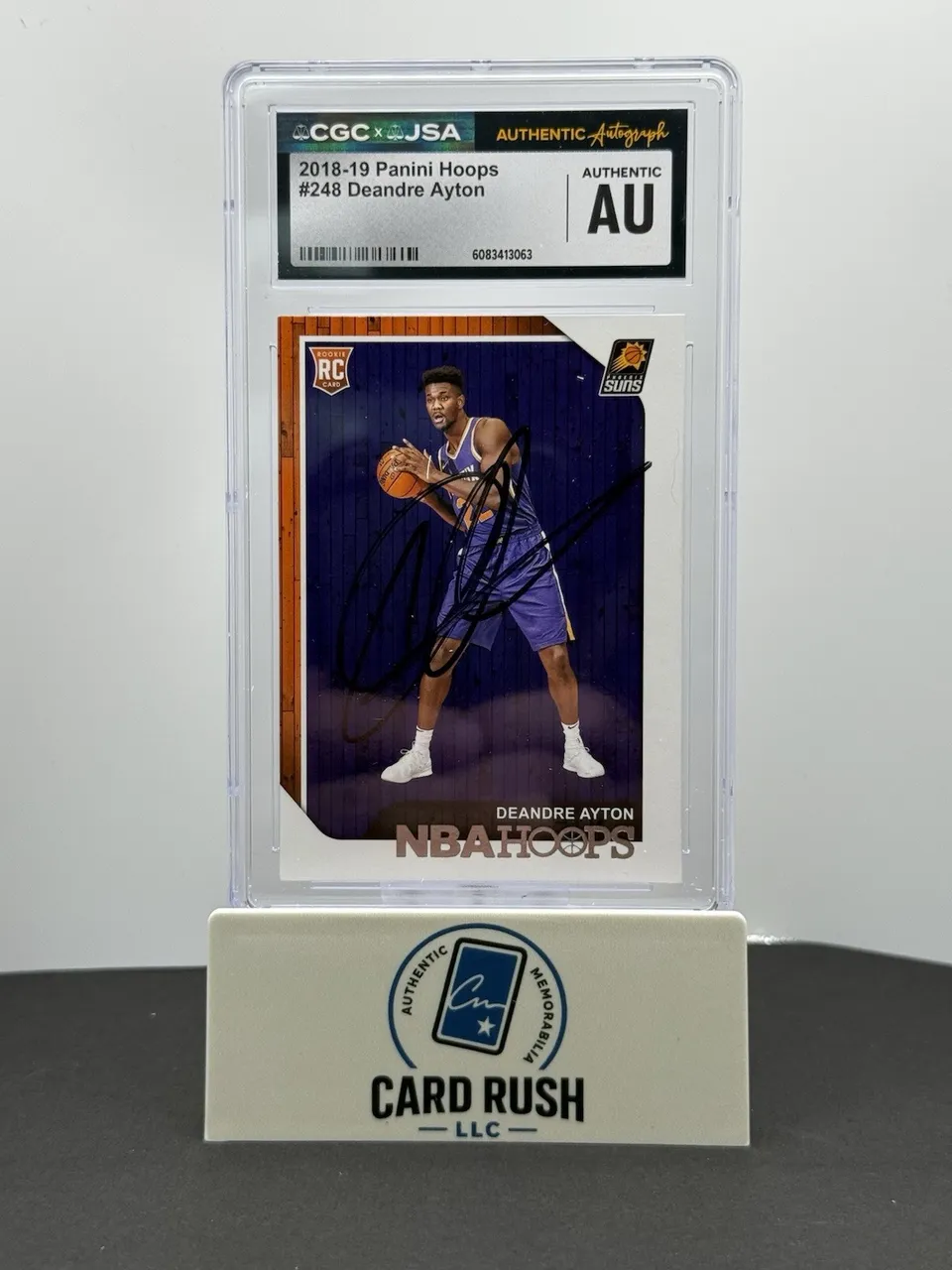 2018-19 Hoops Deandre Ayton Rookie Card Phoenix Suns IP Auto CGC/JSA Authentic