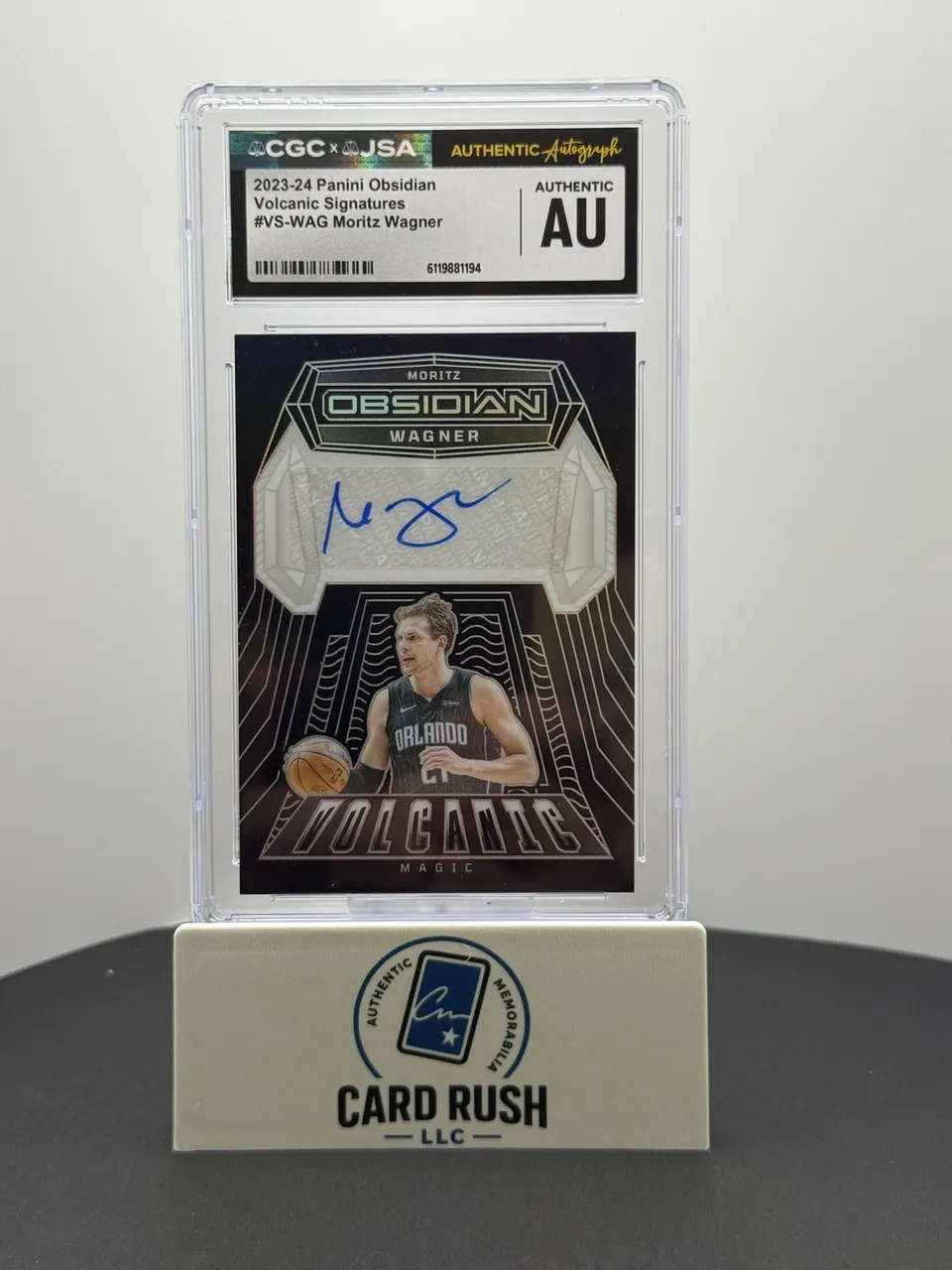 2023-24 Panini Obsidian - Volcanic Signatures Moritz Wagner CGC Authentic