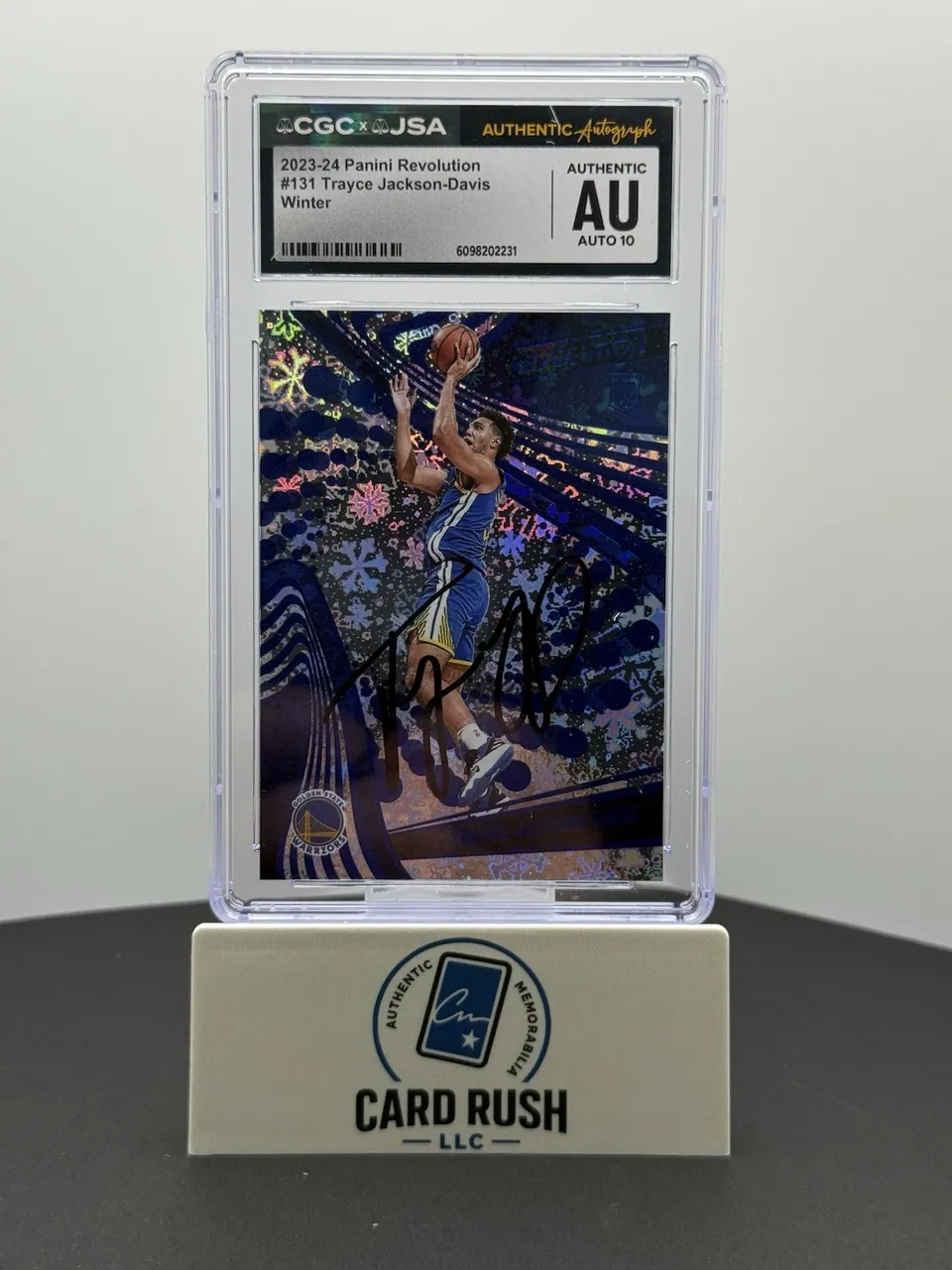 2023-24 Panini Revolution Trayce Jackson-Davis Winter RC IP CGC/JSA Auto 10!