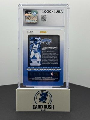 2021-22 Donruss Elite Jonathan Isaac In Person CGC/JSA Graded Auto 10, back