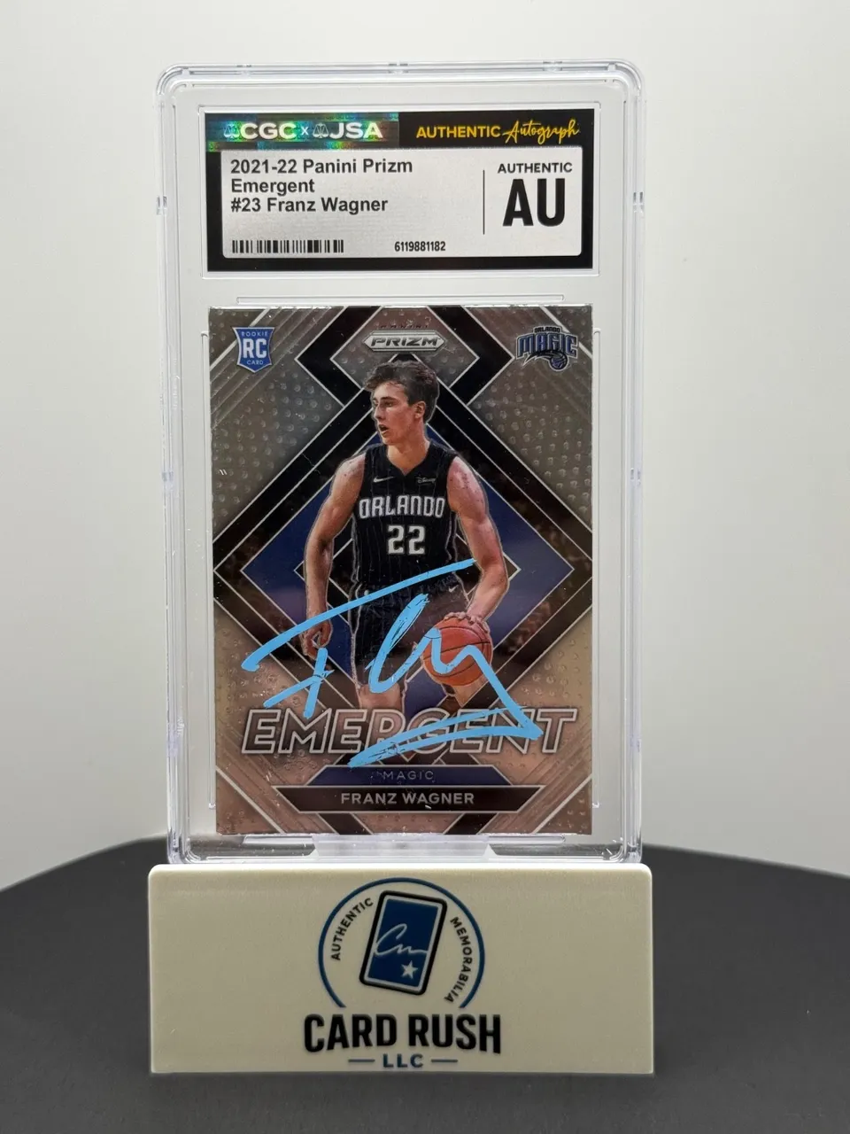 2021-22 Panini Prizm - Emergent Franz Wagner RC IP Auto CGC/JSA Authentic