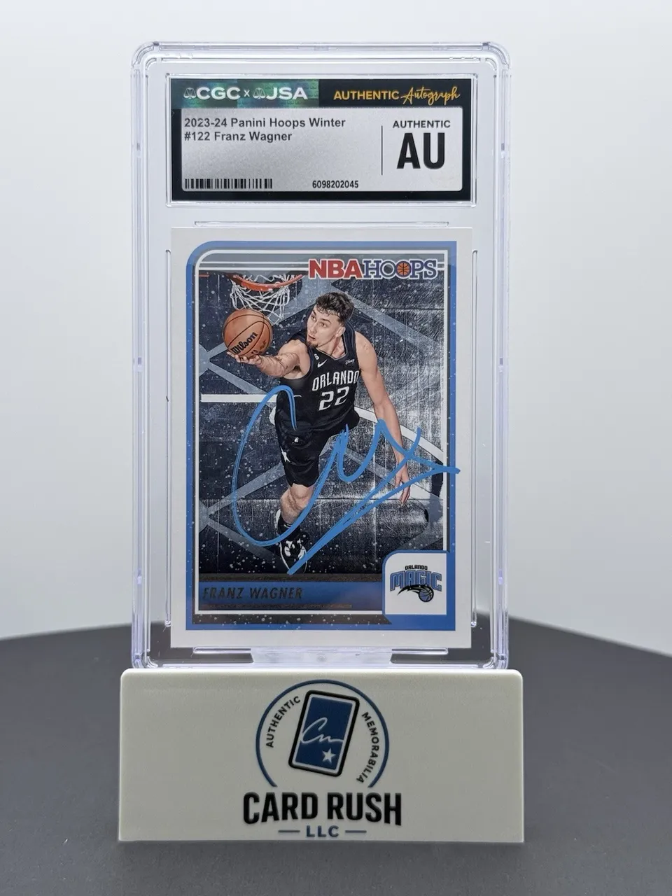 2023-24 Hoops Winter Franz Wagner In-Person Autograph CGC/JSA Authentic