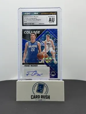 2024 Panini Mosaic Basketball Franz Wagner Auto /35 Mosaic Blue CGC/JSA Auto 10