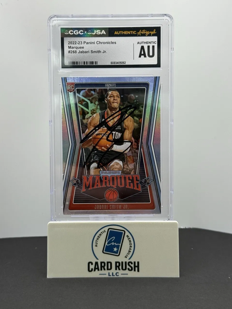 2022-23 Panini Chronicles Marquee RC Jabari Smith Jr. IP Auto CGC/JSA Authentic