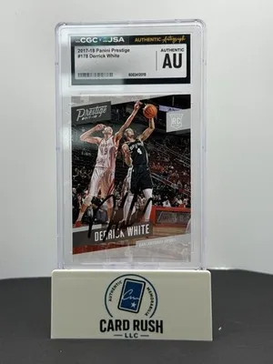 2017 Panini Prestige Derrick White (RC) IP Autograph CGC/JSA Authentic