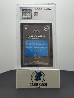 Panini 2017-18 Donruss Optic Shock Rated Rookie Derrick White IP Auto CGC Au, back