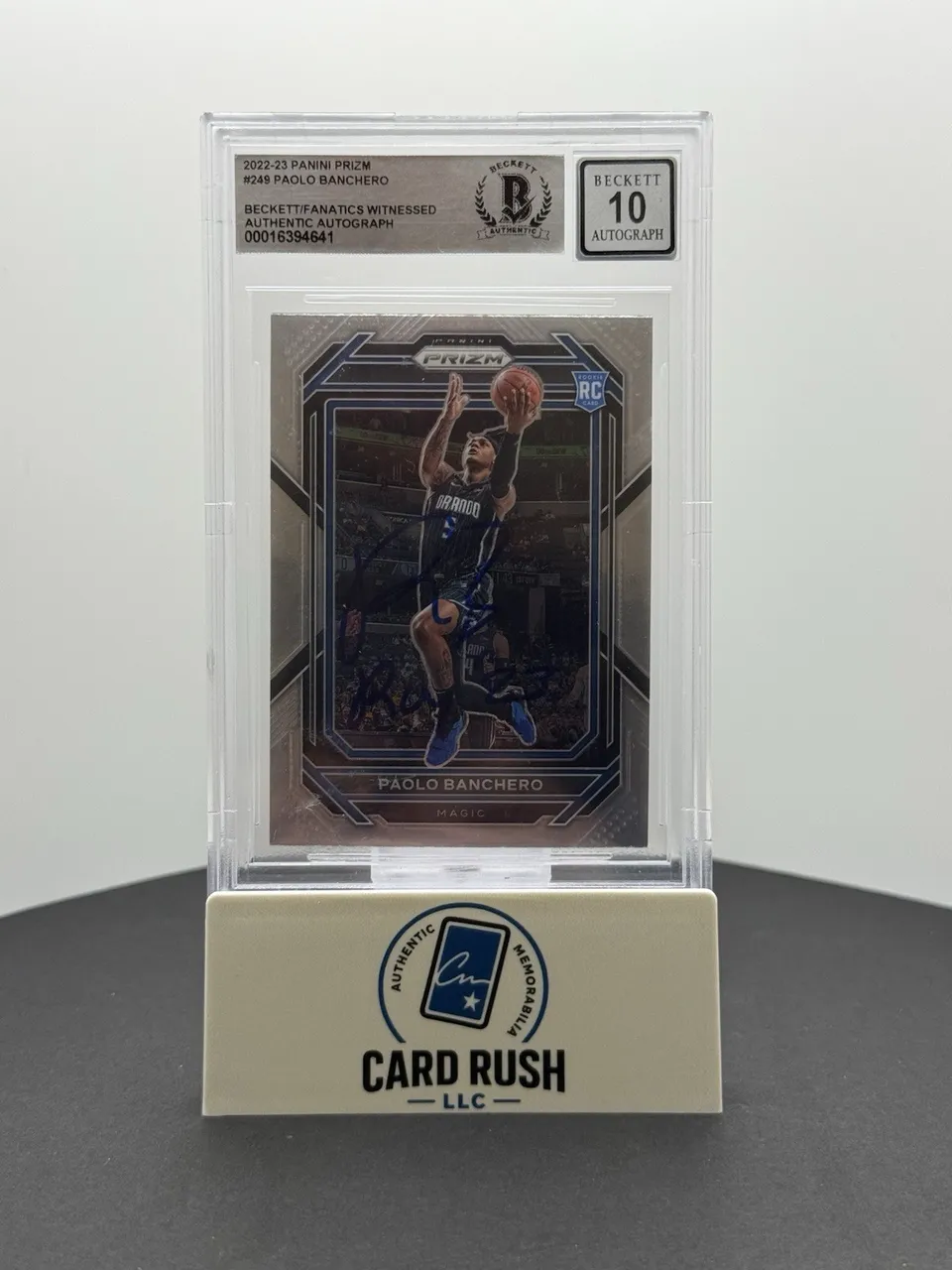 2022-23 Prizm Paolo Banchero RC IP BGS Auto 10 with ROY Inscription!