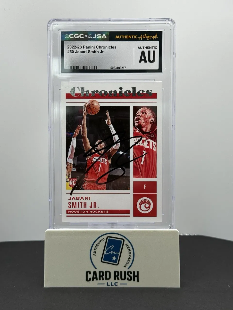 2022-23 Panini Chronicles Jabari Smith Jr. RC IP Auto CGC Authentication