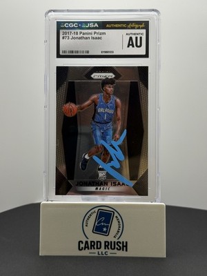 2017-18 Panini Jonathan Isaac Prizm RC IP CGC Authentic, front