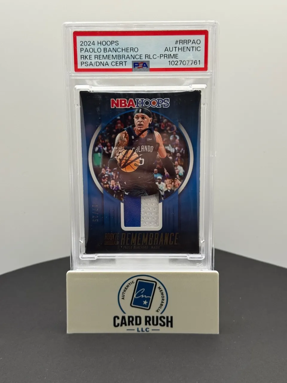 2023 Panini NBA Hoops Rookie Remembrance Prime 17/25 Paolo Banchero IP Autograph