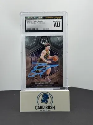 2023-24 Panini Mosaic Basketball Brandin Podziemski IP Auto CGC/JSA Authentic