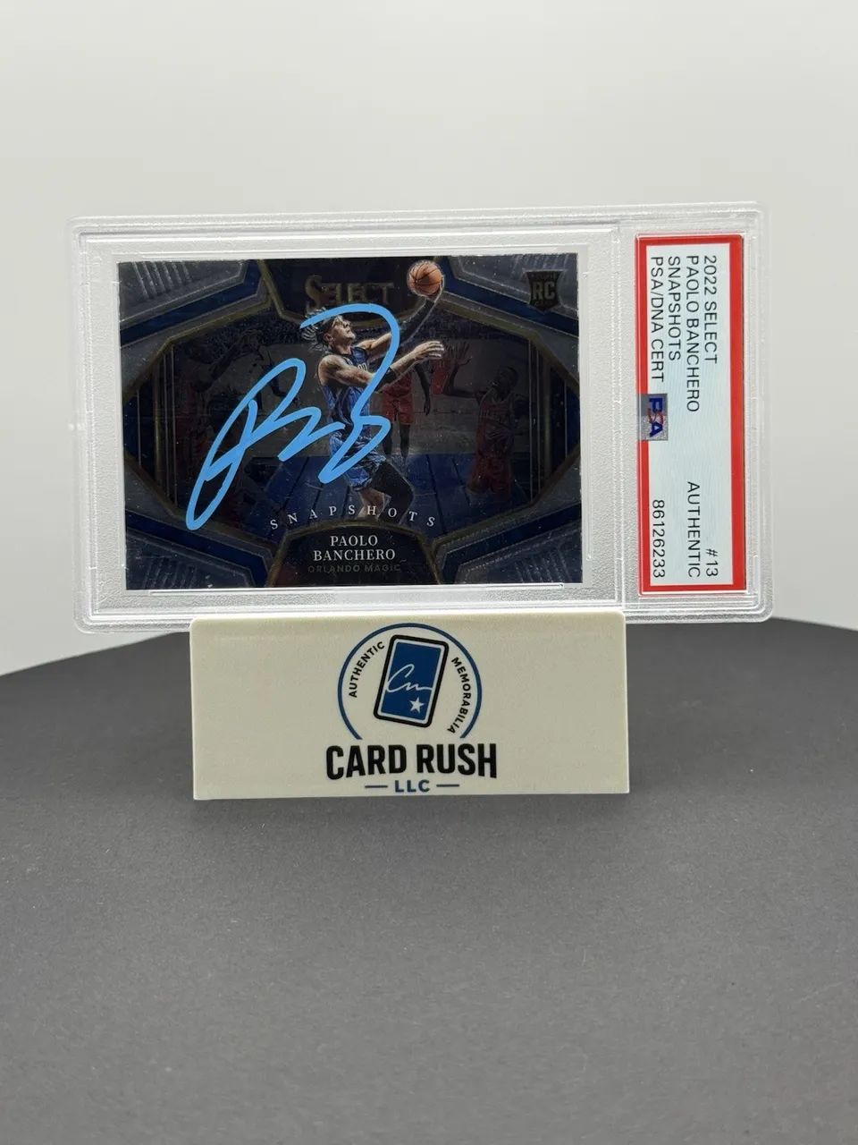 2022-23 Select Paolo Banchero Snapshots Rookie Card RC #13 IP Auto PSA Authentic