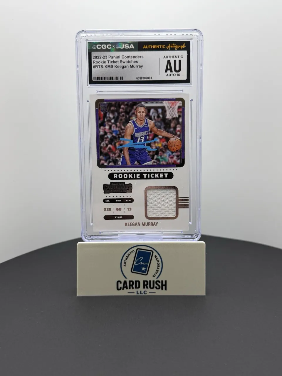 2022-23 Contenders Keegan Murray Rookie Ticket Patch RC IP CGC/JSA Auto 10 RPA