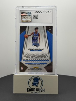 2017-18 Panini Jonathan Isaac Prizm RC IP CGC Authentic, back