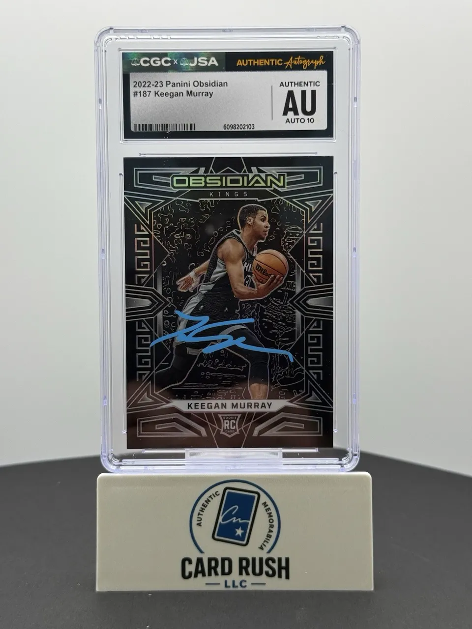 2022-23 Panini Obsidian Keegan Murray RC IP CGC/JSA Auto 10