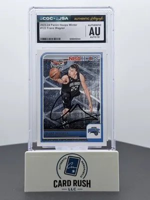 2023-24 Hoops Winter Franz Wagner In-Person Autograph Graded Auto 10 By CGC/JSA