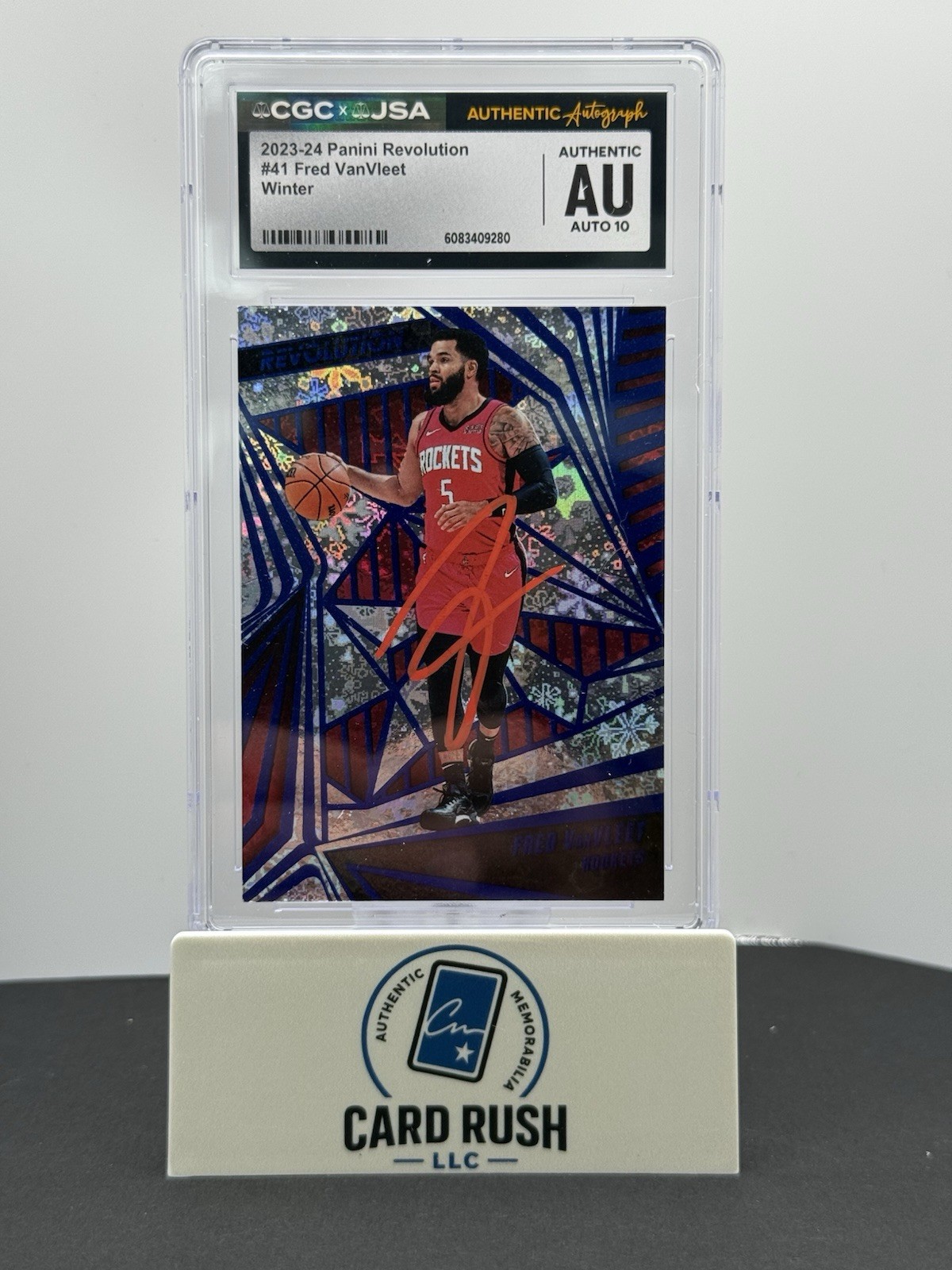 2023-24 Panini Revolution - Fred VanVleet #41 Winter IP Auto CGC Authentic, front