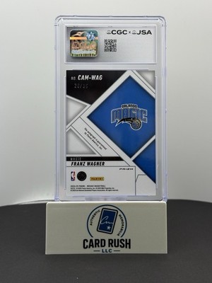 2024 Panini Mosaic Basketball Franz Wagner Auto /35 Mosaic Blue CGC/JSA Auto 10, back
