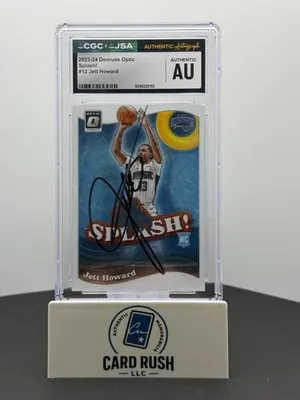 2023-24 Panini Donruss Optic - Splash Jett Howard (RC) IP Auto CGC/JSA Authentic