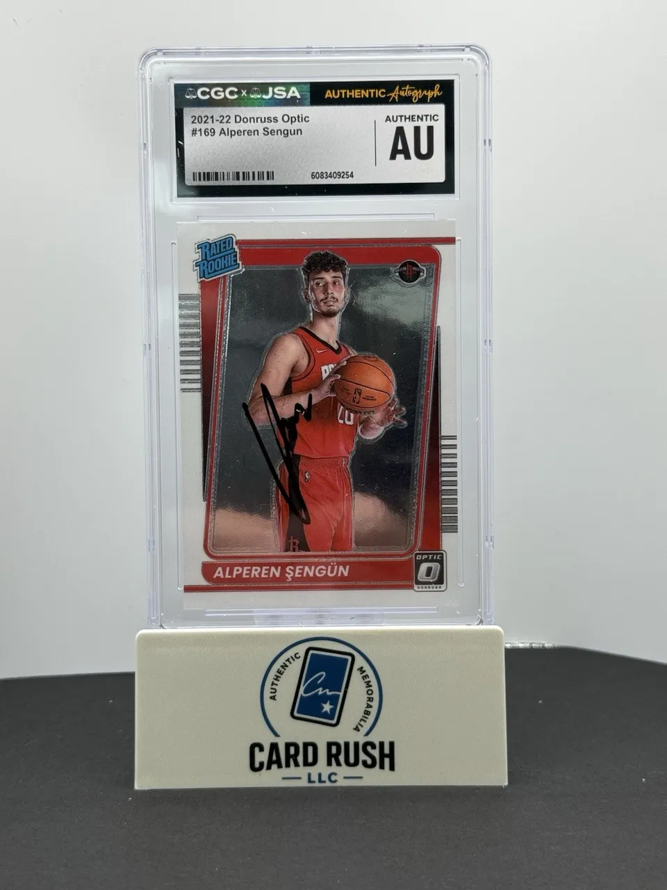 2021-22 Panini Donruss Optic Rated Rookie Alperen Sengun IP Auto CGC Authentic