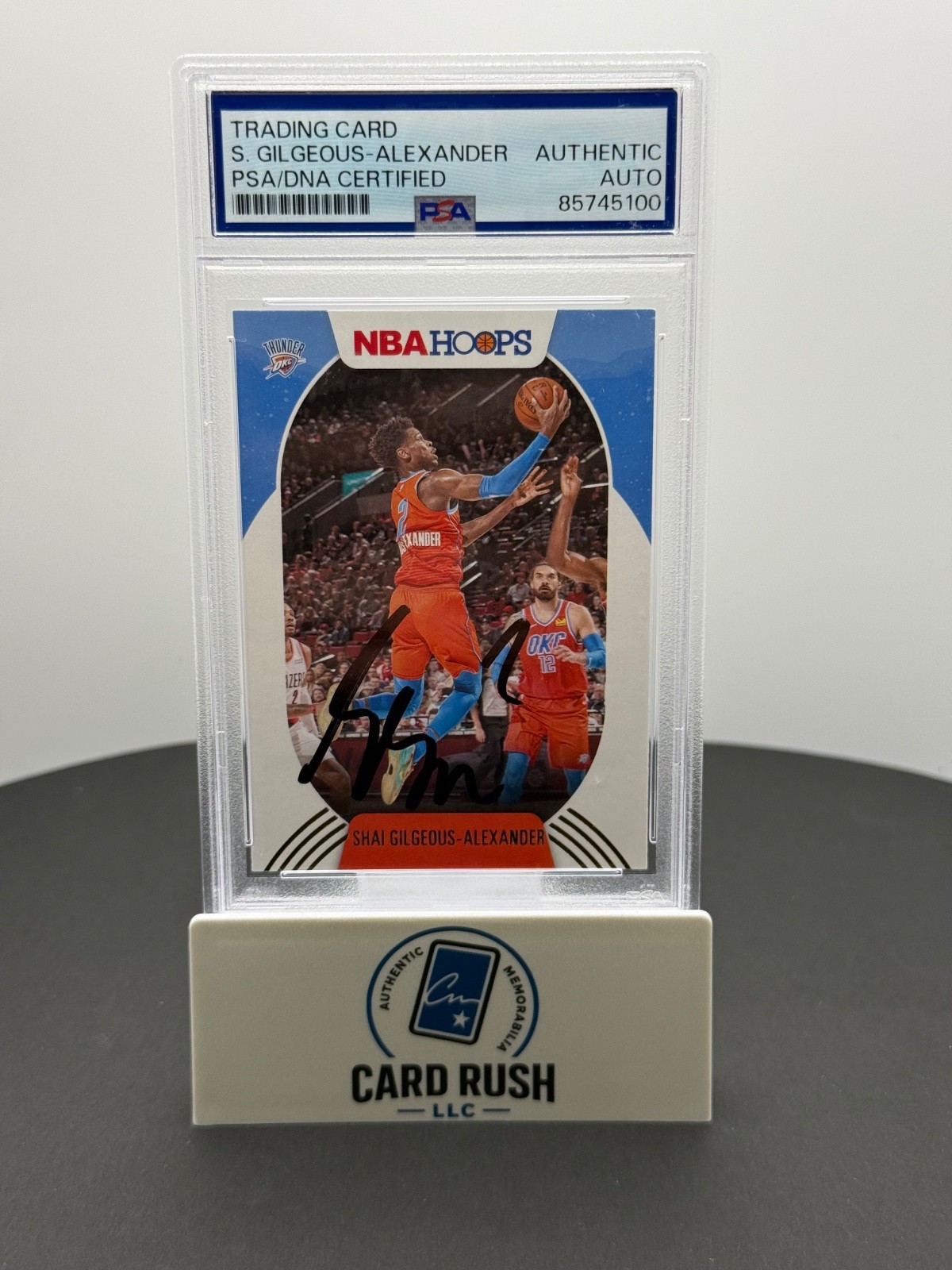 Trading Card Shai Gilgeous Alexander Certified Auto Autograph PSA Authentic Auto, front