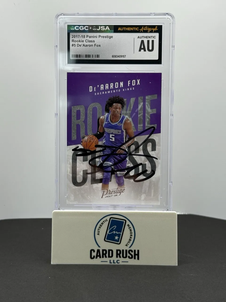 2017-18 Panini Prestige Rookie Class De’Aaron Fox CGC/JSA Authentic