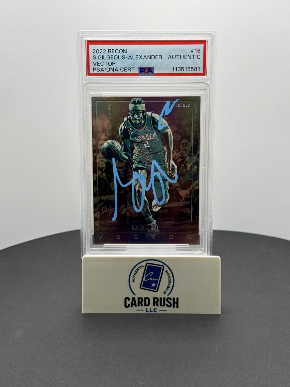 2022 RECON SHAI GILGEOUS-ALEXANDER VECTOR IP AUTO PSA AUTHENTIC, front