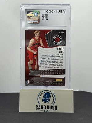 2023-24 Panini Revolution Gradey Dick RC Raptors IP Autograph CGC/JSA Authentic, back