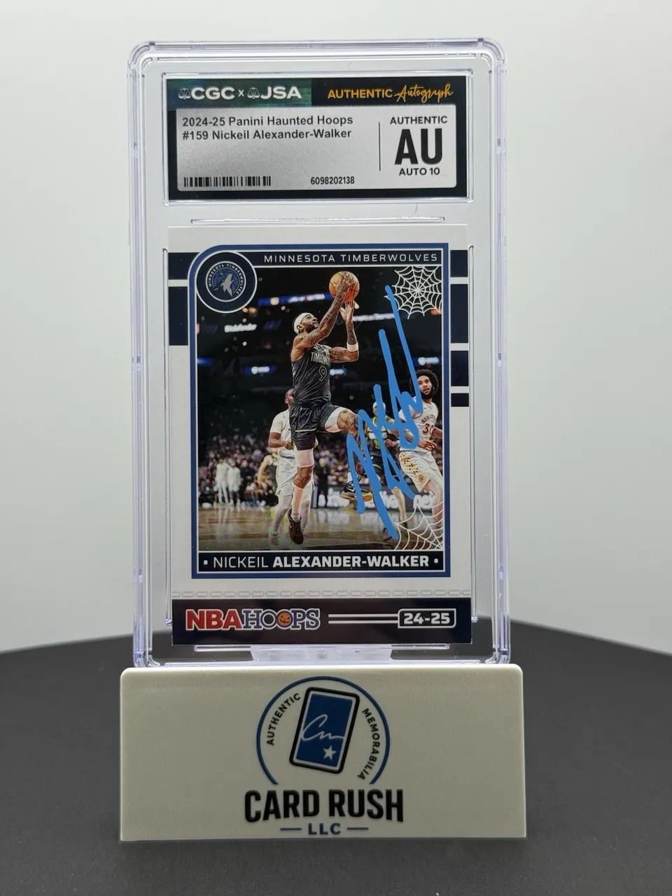 2024-25 Haunted Hoops Nickeil Alexander-Walker In Person CGC/JSA Auto 10 Grade
