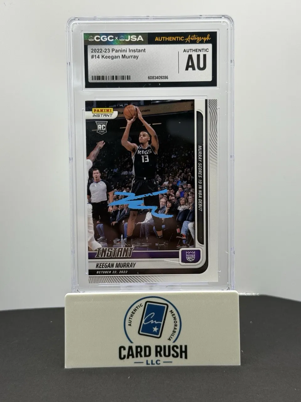 2022-23 Panini Instant 1 of 364 Keegan Murray In Person Auto CGC Authentic