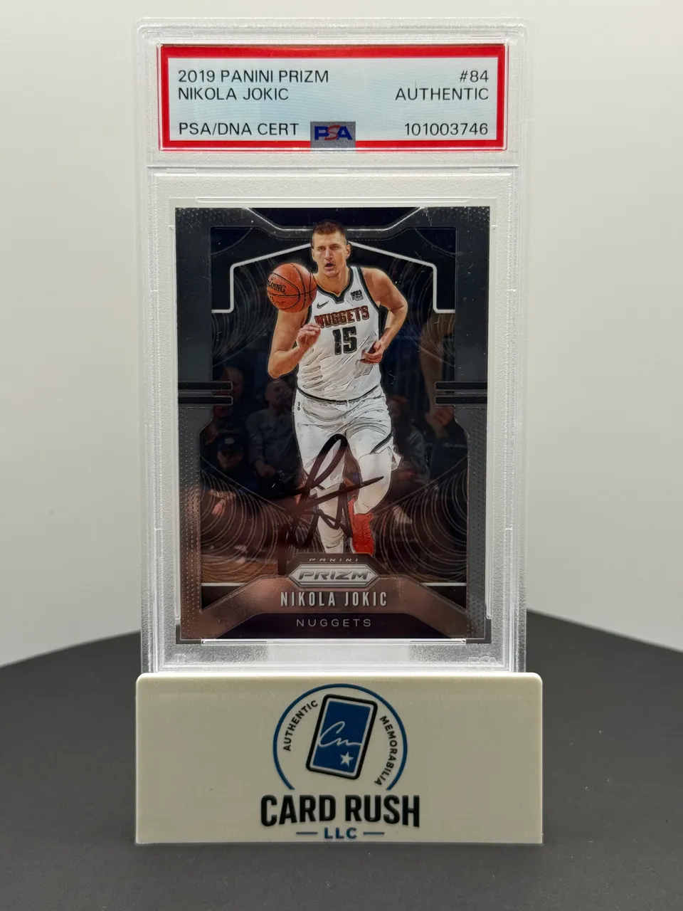 2019-20 Panini Prizm Nikola Jokić In-Person Autographed Card