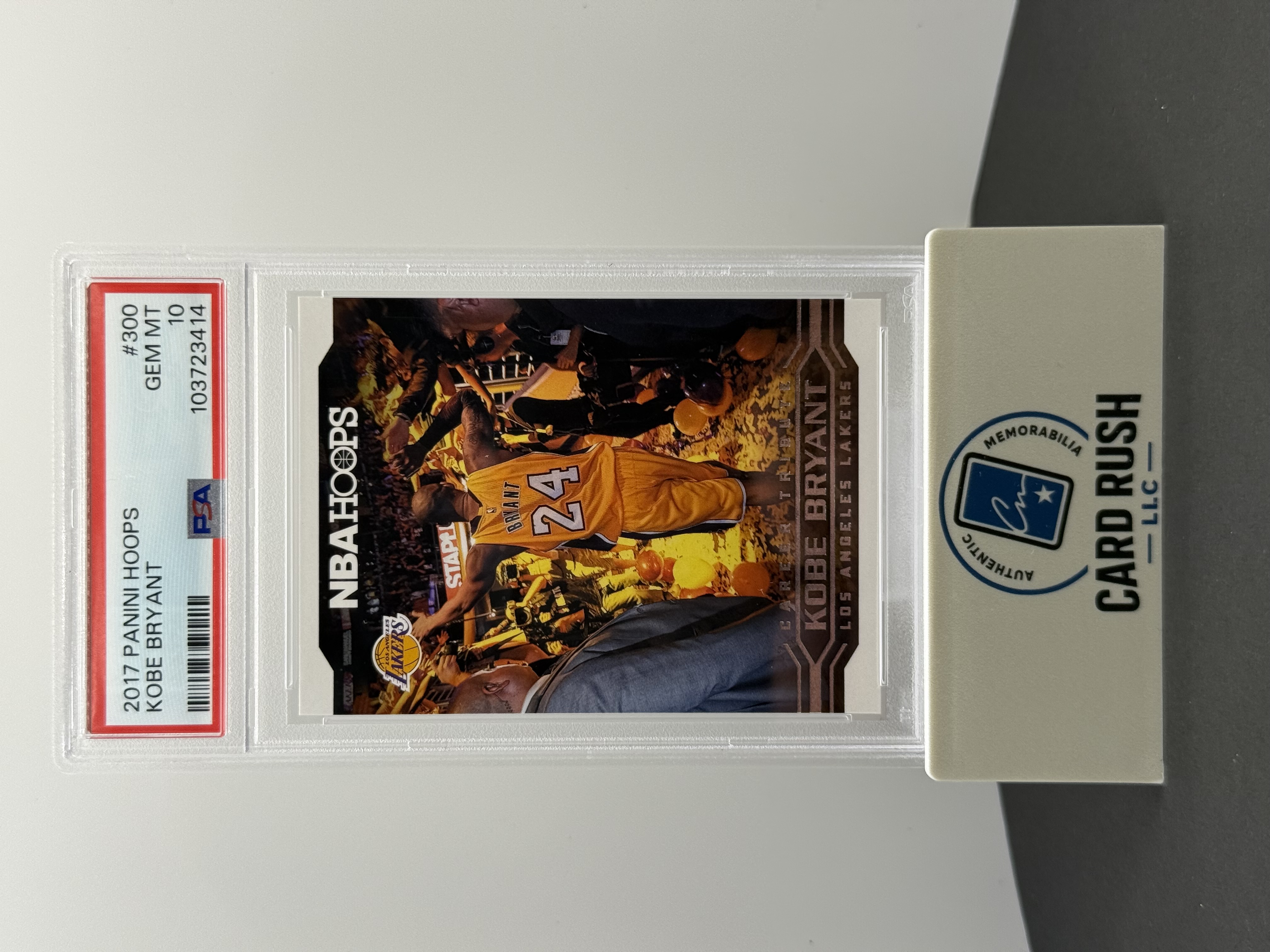 2017-18 Panini Hoops Kobe Bryant Basketball Card, front
