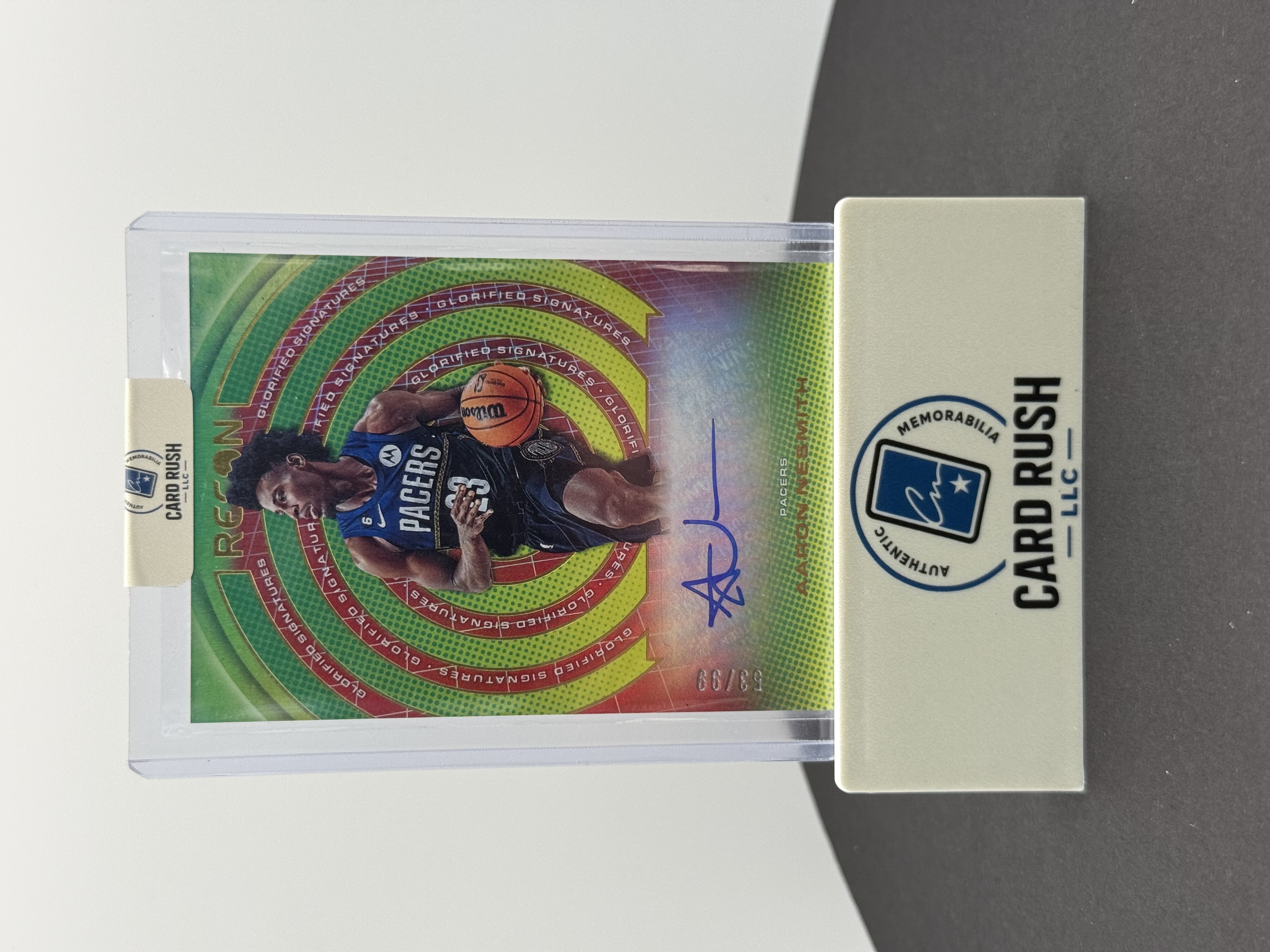 2022-23 Panini Recon Aaron Nesmith Autograph Card, front