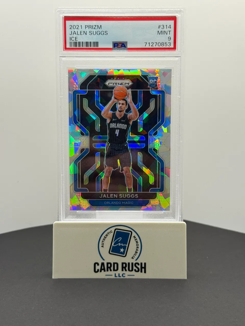 2021 Panini Prizm Jalen Suggs Basketball Card PSA 9