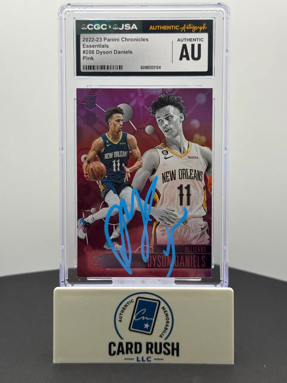 2022-23 Panini Chronicles Essentials Pink Dyson Daniels IP Autograph