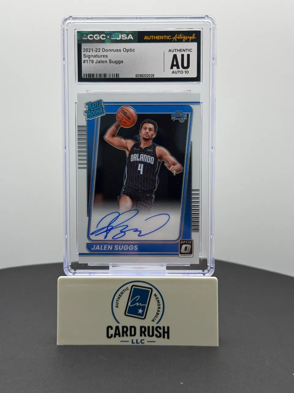 2021-22 Donruss Optic Signatures #179 Jalen Suggs Autographed Rookie Card