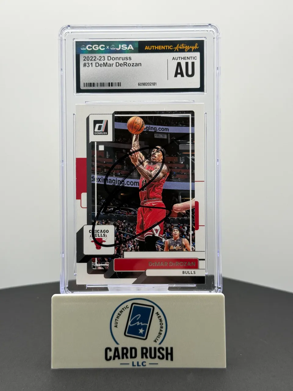 2022-23 Panini Donruss DeMar DeRozan In Person Autograph
