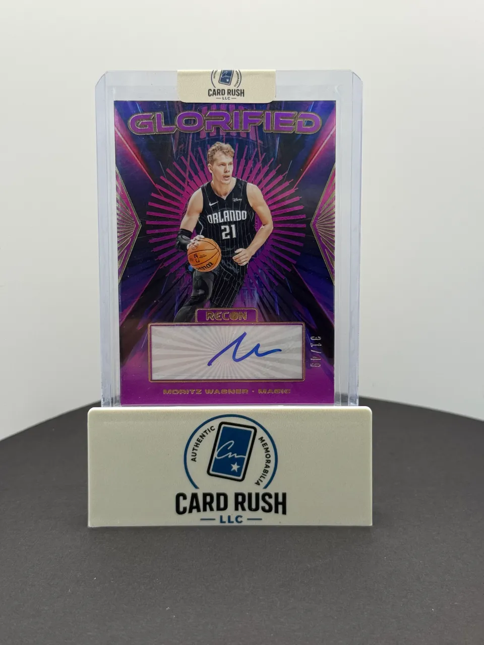 2023-24 Panini Recon Glorified Moritz Wagner Autograph Card